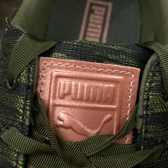 NIB Puma Basket Platform VR Sneaker Green 8 - Picture 3 of 13